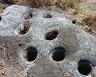 Holes created by Nisenan (Native Americans)