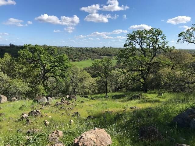 Clover Valley has wonderful grassy hills, oaks, and rock formations among its many natural resources.